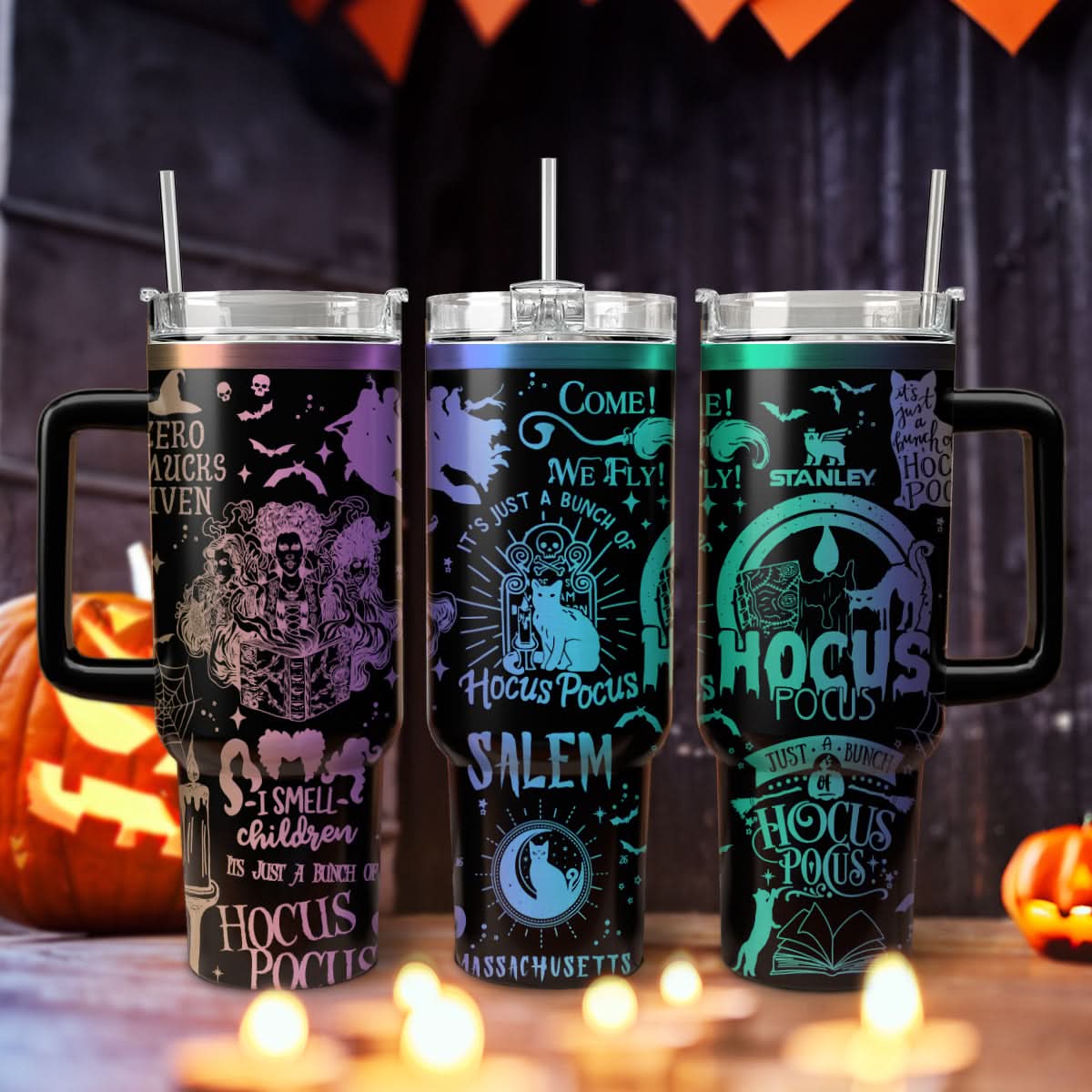Hocus Pocus Movies Custom Stanley Cup 40 oz 30 oz Tumbler With HandleTVC2301470