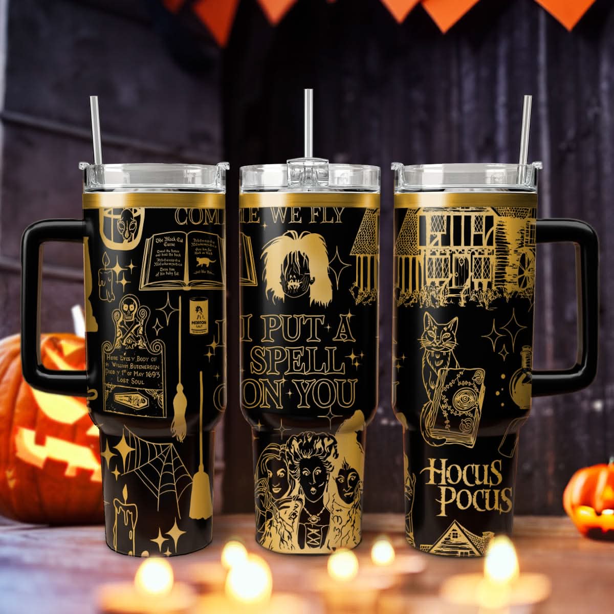 Hocus Pocus Movies Custom Stanley Cup 40 oz 30 oz Tumbler With HandleTVC2301470