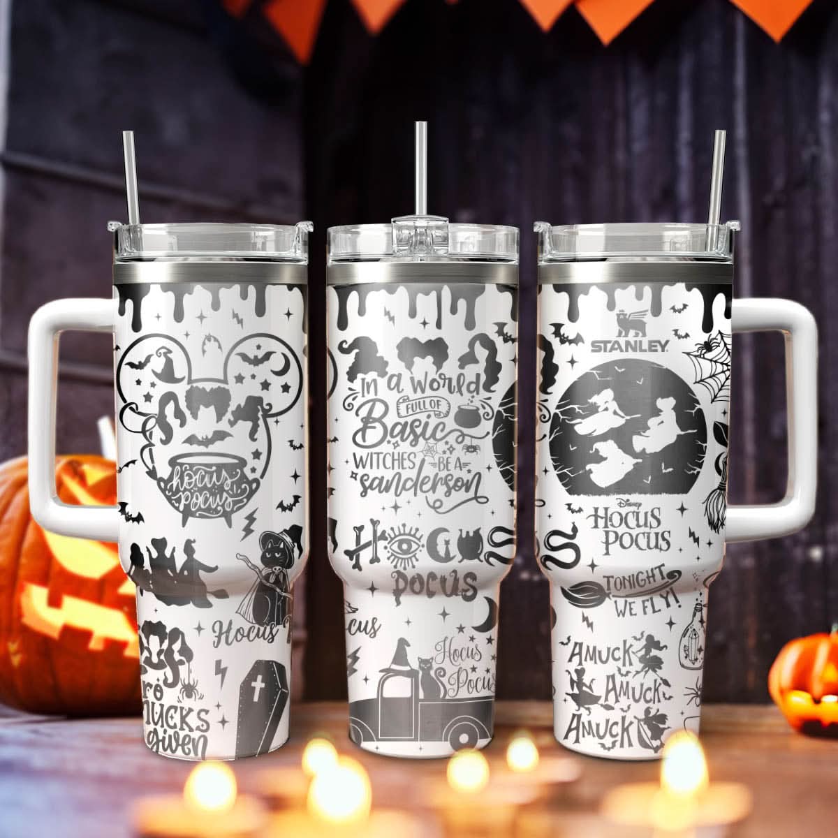 Hocus Pocus Movies Custom Stanley Cup 40 oz 30 oz Tumbler With HandleTVC2301470