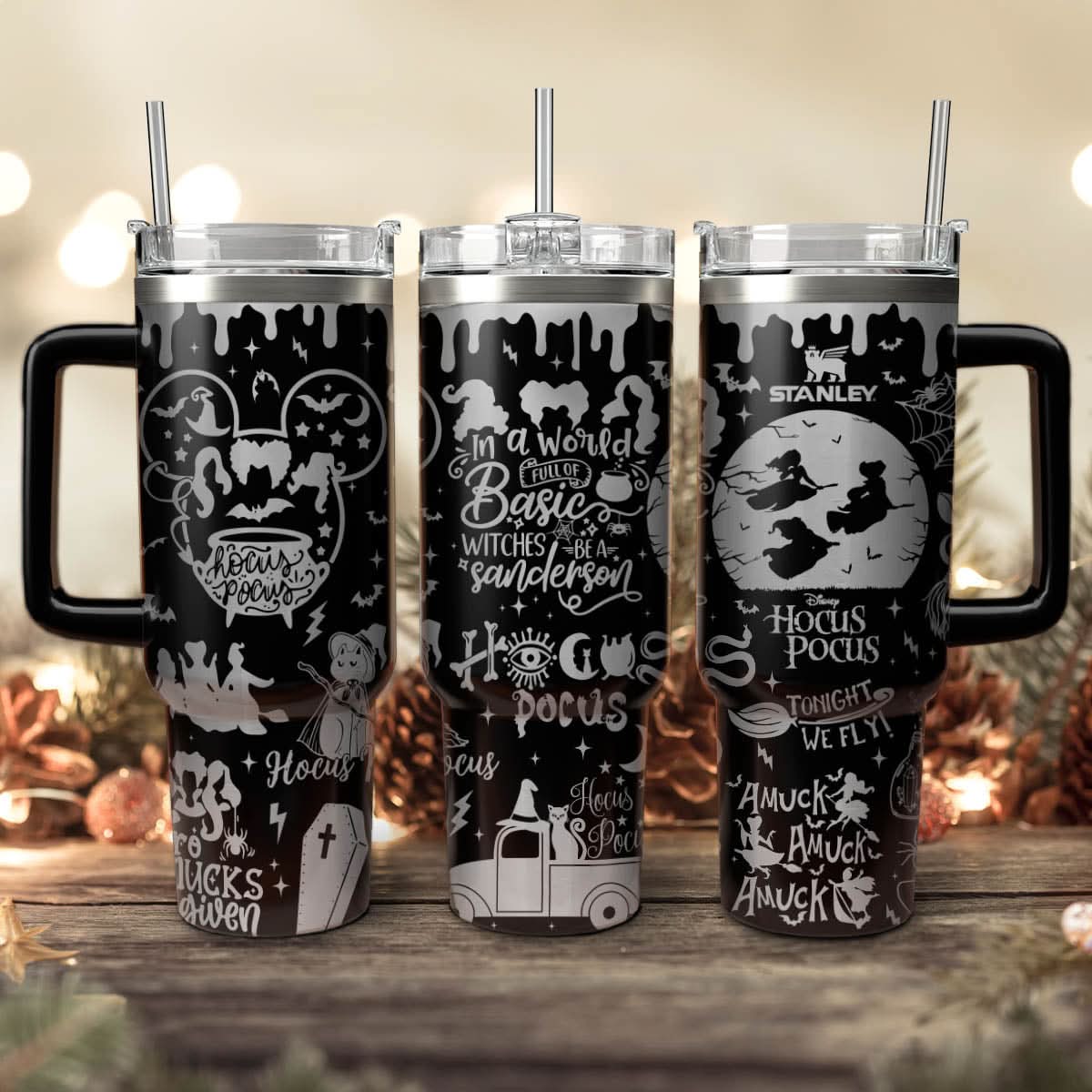 Hocus Pocus Movies Custom Stanley Cup 40 oz 30 oz Tumbler With HandleTVC2301470