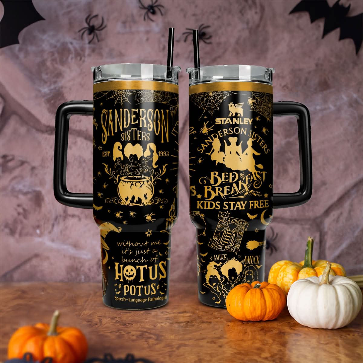 Hocus Pocus Movies Custom Stanley Cup 40 oz 30 oz Tumbler With HandleTVC2301470