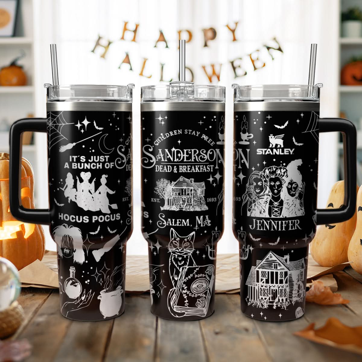 Hocus Pocus Movies Custom Stanley Cup 40 oz 30 oz Tumbler With HandleTVC2301471