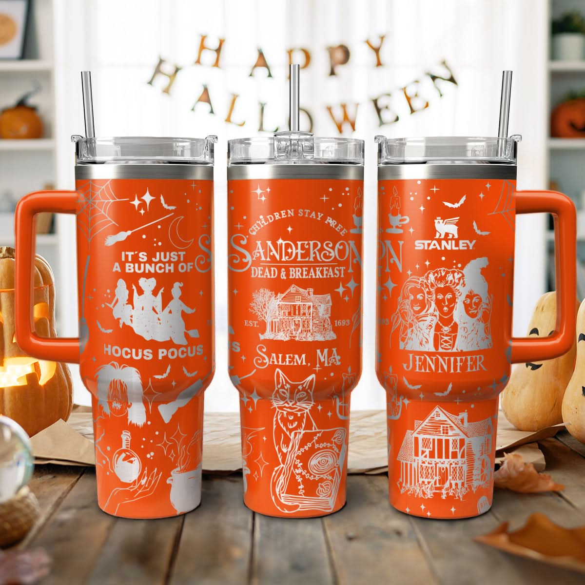 Hocus Pocus Movies Custom Stanley Cup 40 oz 30 oz Tumbler With HandleTVC2301471