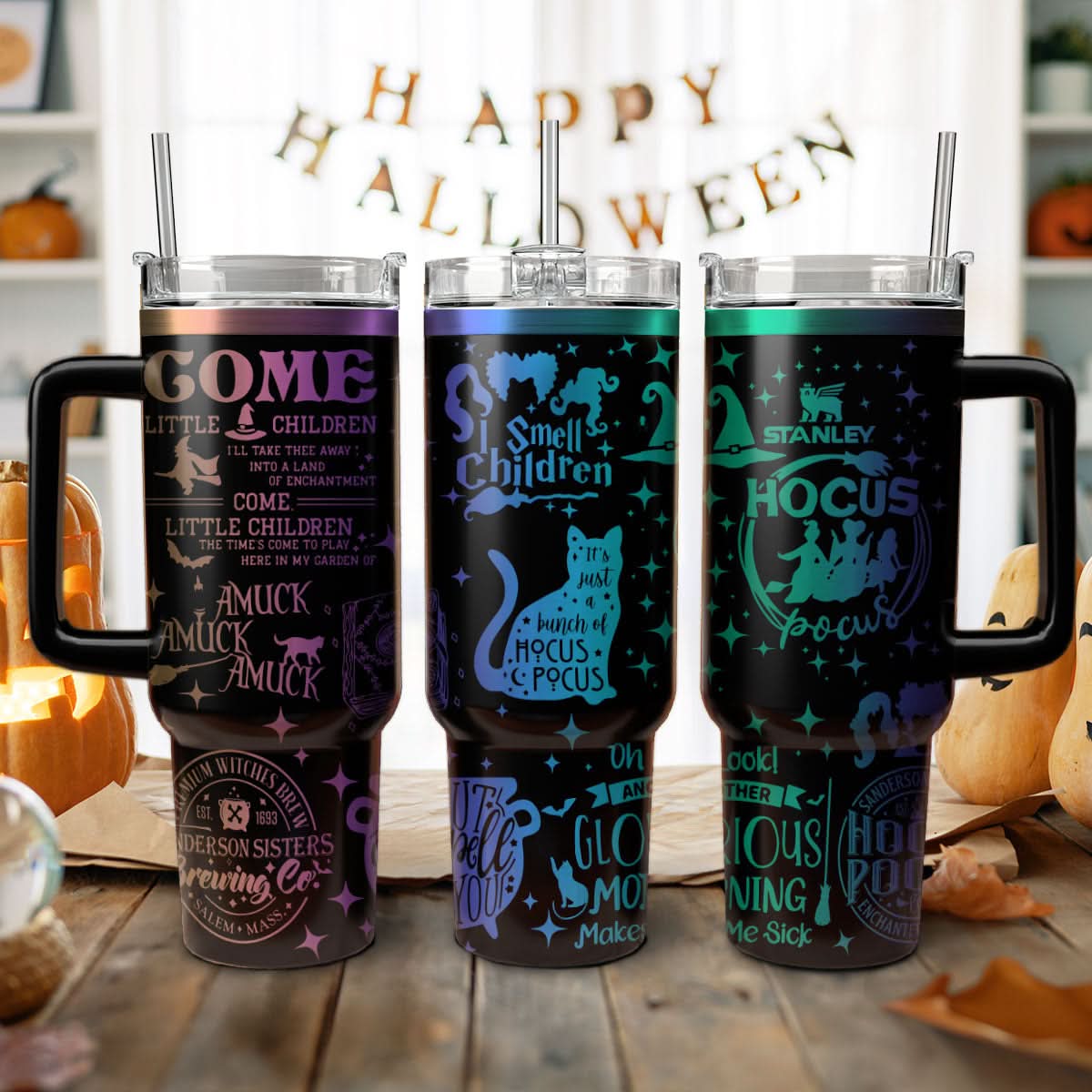 Hocus Pocus Movies Custom Stanley Cup 40 oz 30 oz Tumbler With HandleTVC2301473