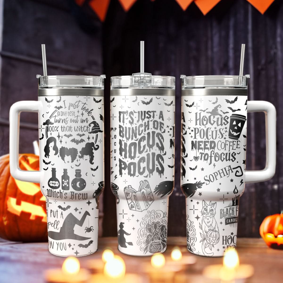 Hocus Pocus Movies Custom Stanley Cup 40 oz 30 oz Tumbler With HandleTVC2301474