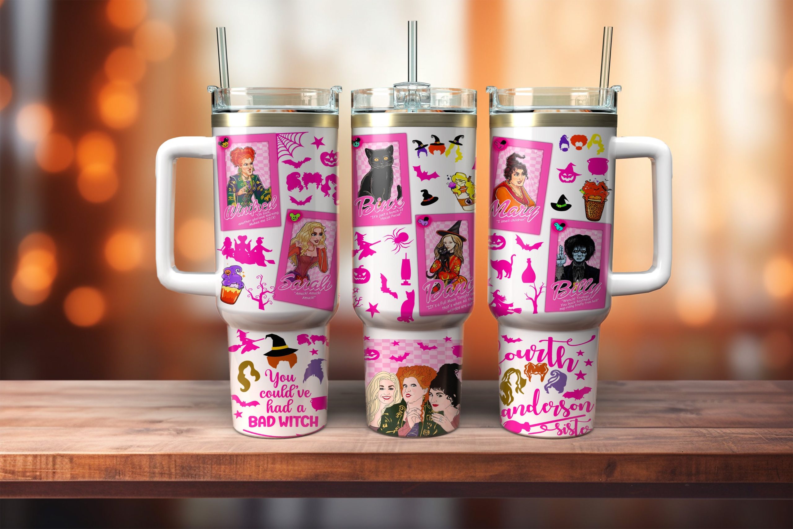 Hocus Pocus Movies Custom Stanley Cup 40 oz 30 oz Tumbler With HandleTVC2301878