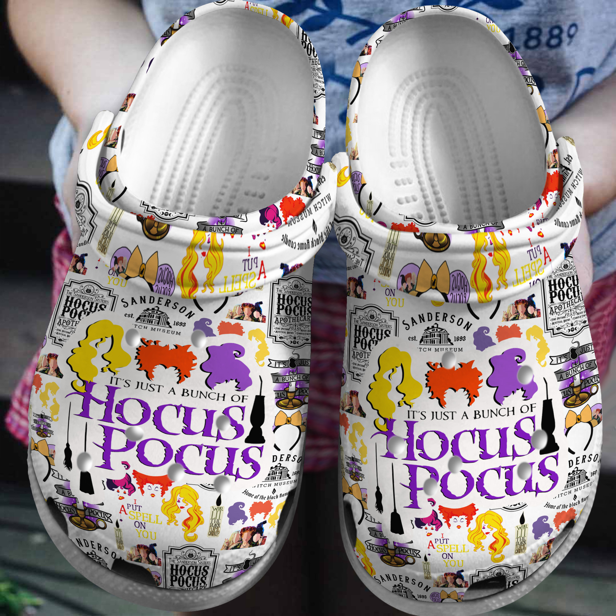 Hocus Pocus Music Crocs Crocband Clogs Shoes Comfortable For Men Women and Kids