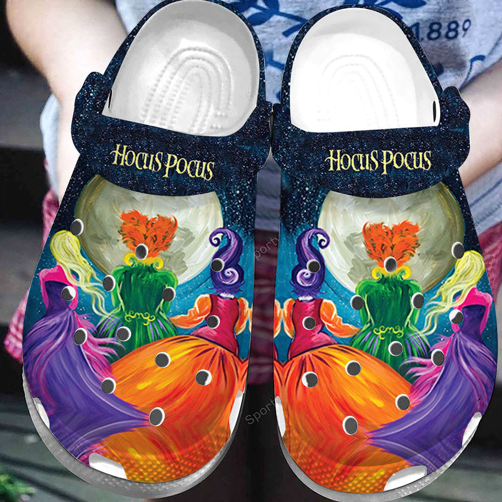 Hocus Pocus Witches Art Painting Clogs Shoes