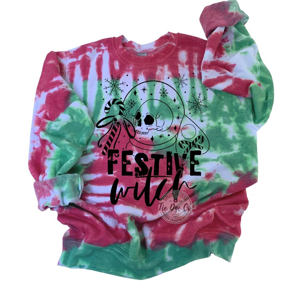Holiday sweatshirt, Christmas Tie Dye Sweatshirt, Christmas 3D Sweater