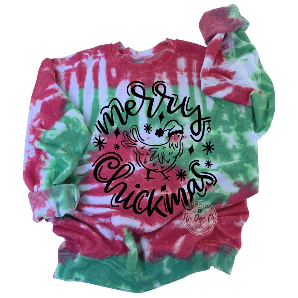 Holiday sweatshirt, Christmas Tie Dye Sweatshirt, Christmas 3D Sweater