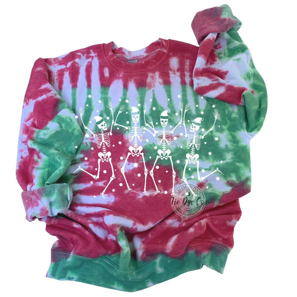 Holiday sweatshirt, Christmas Tie Dye Sweatshirt, Christmas 3D Sweatshirt