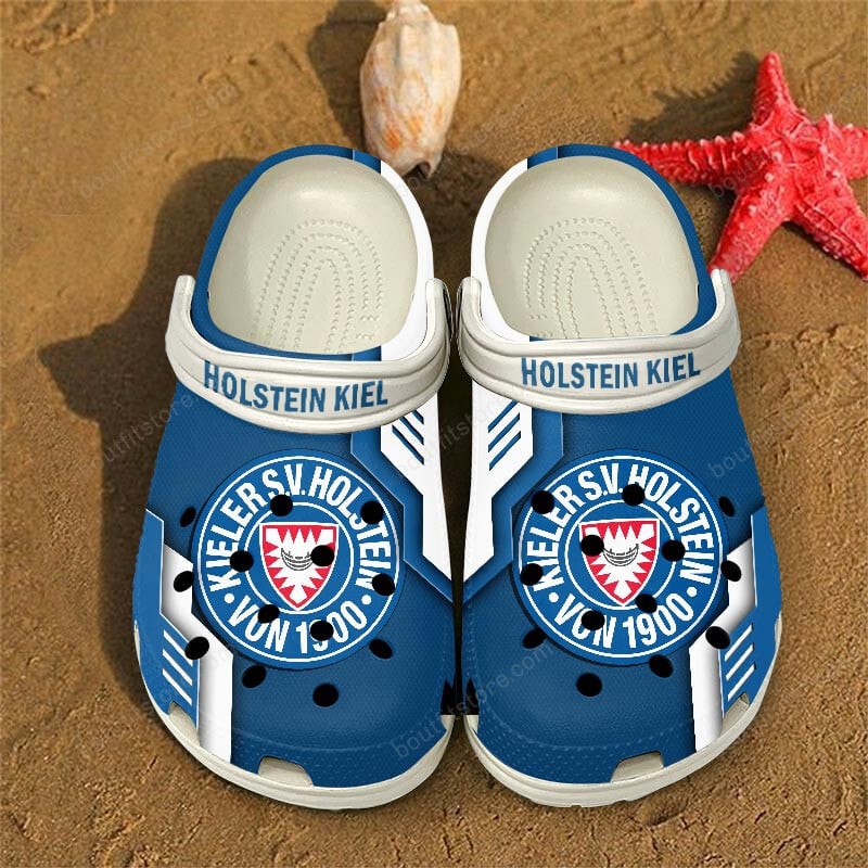 Holstein Kiel Bundesliga Sport Crocs Crocband Clogs Shoes Comfortable For Men Women and Kids
