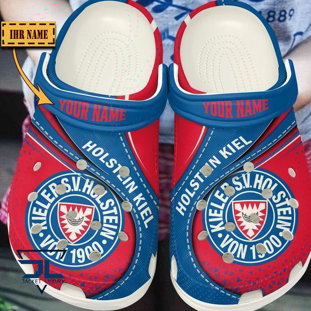 Holstein Kiel Bundesliga Sport Crocs Crocband Clogs Shoes Comfortable For Men Women and Kids