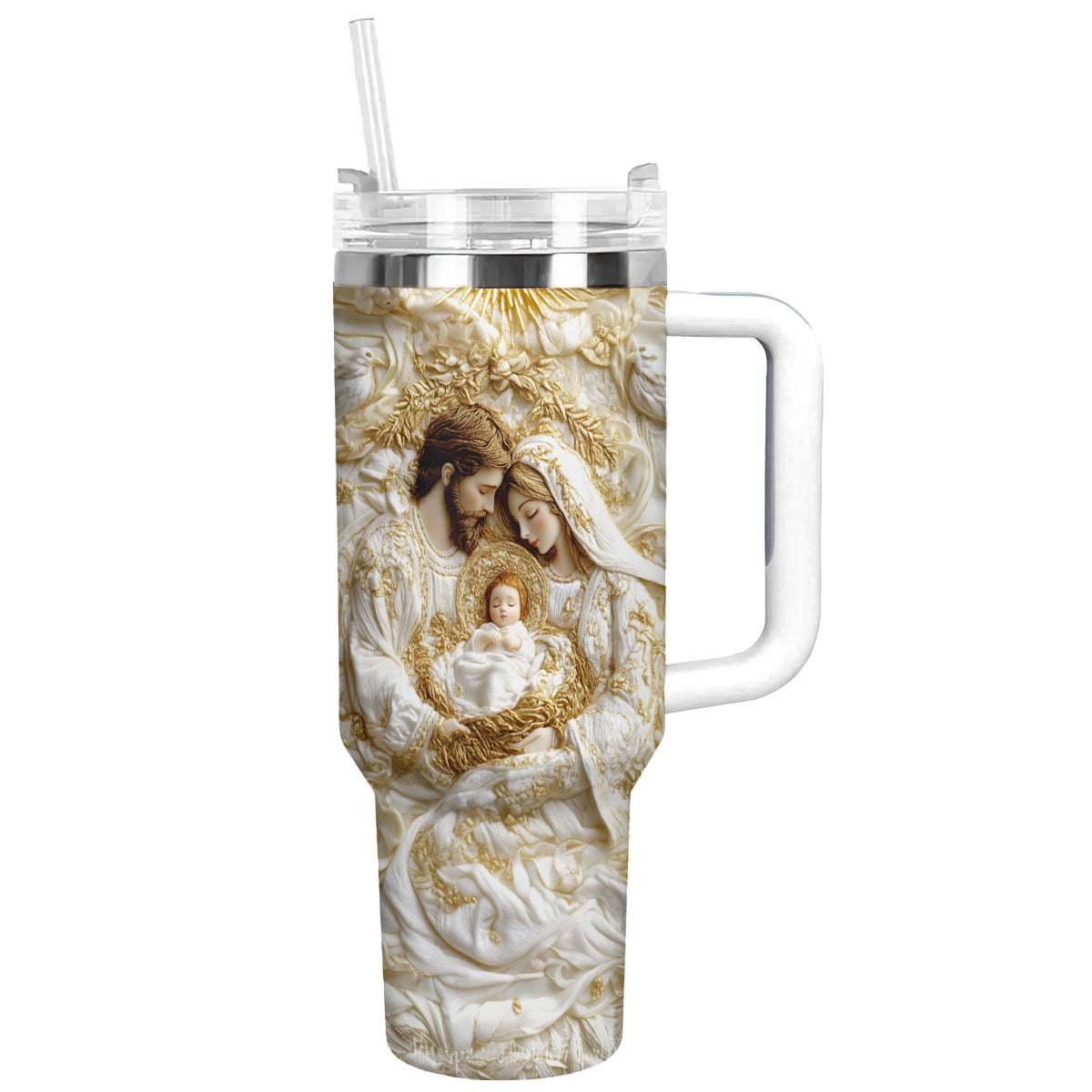 Holy Family Christmas Custom Stanley Cup 40 oz 30 oz Tumbler With HandleTVC2301488
