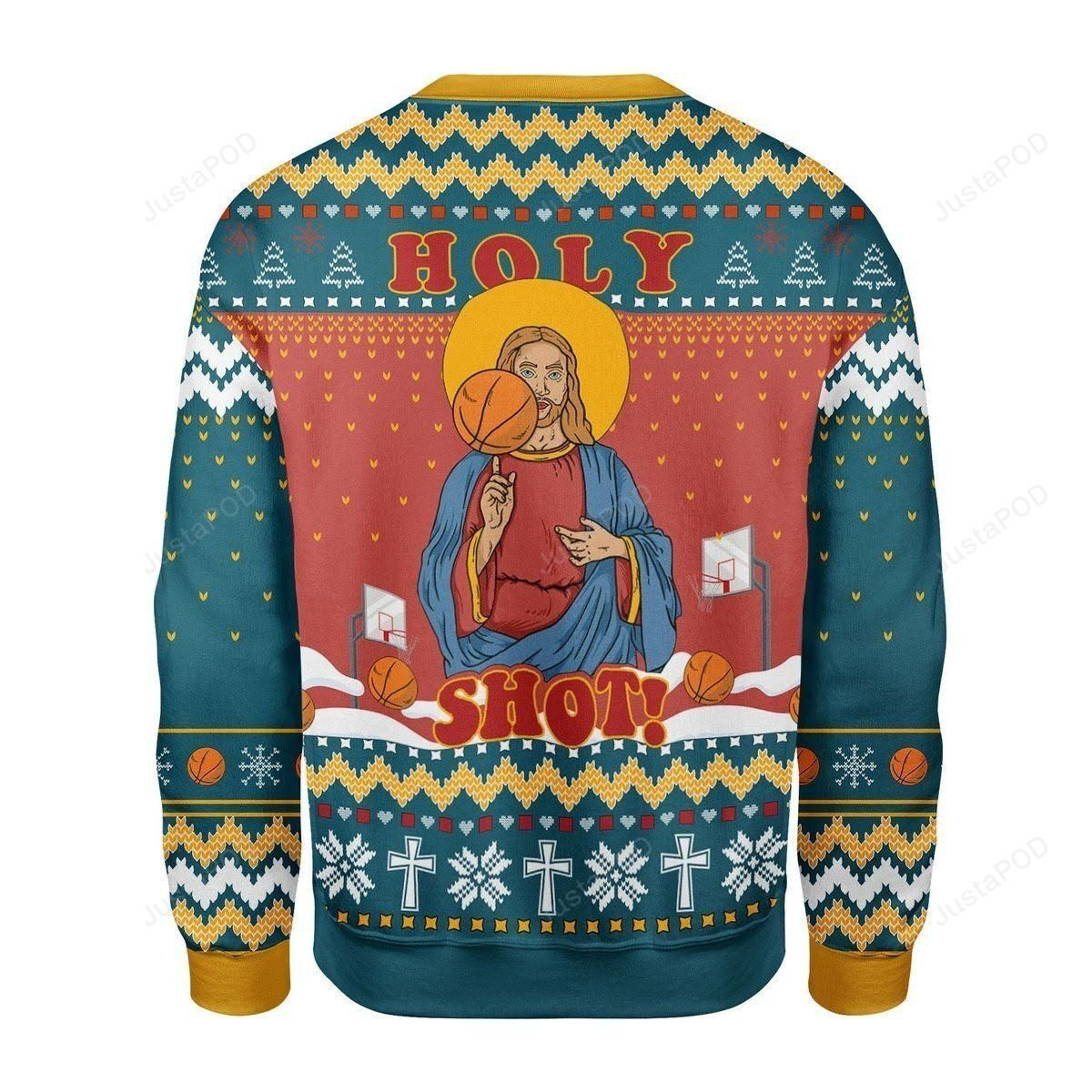 Holy Shot Ugly Christmas Sweater Adult 3D Funny Matching for family