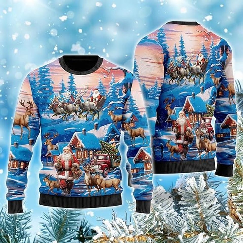 Holy Ugly Christmas Sweater For Women, Santa