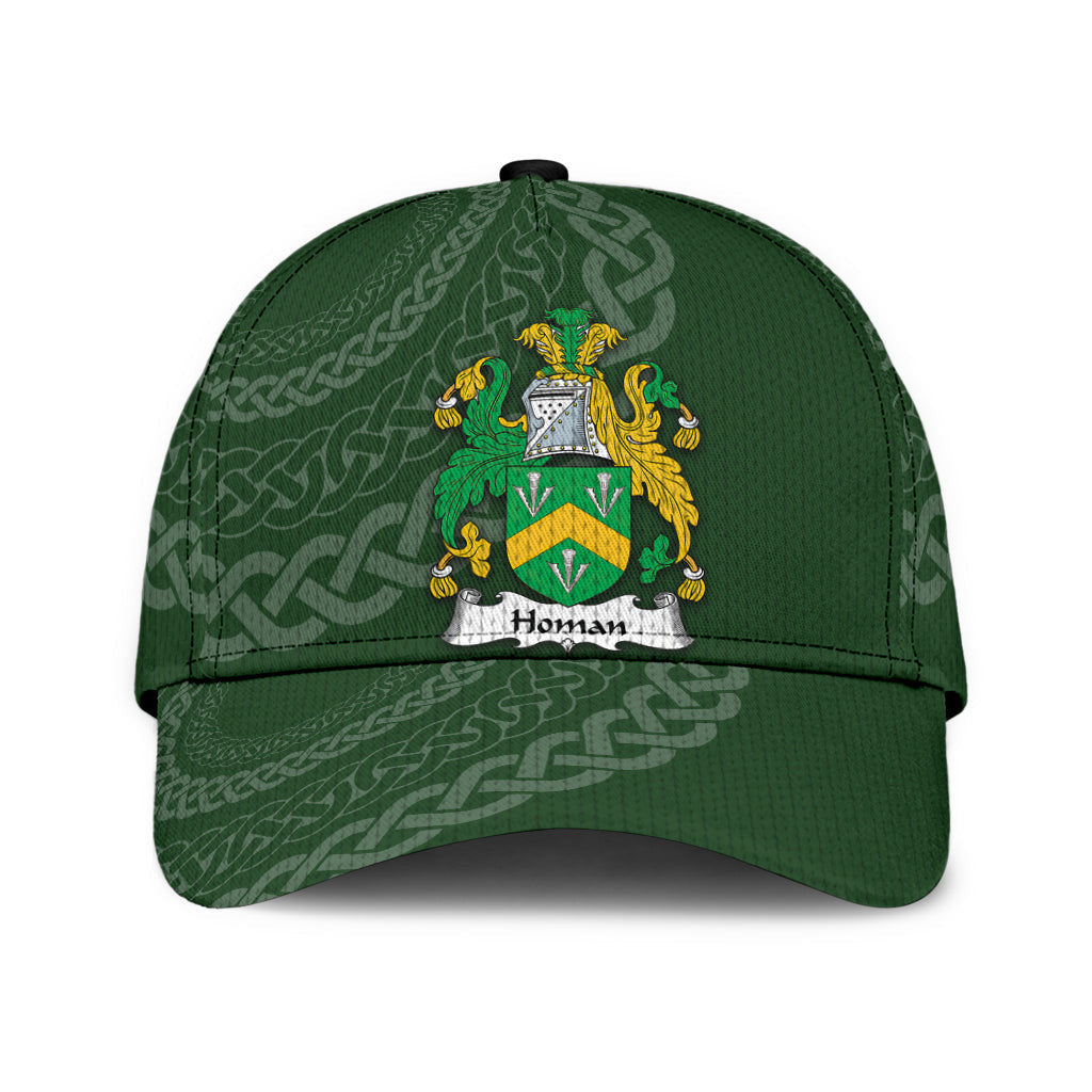 Homan Coat Of Arms - Irish Family Crest St Patrick's Day Hat Classic Cap Trucker Hats Custom Hats Gifts For Men & Women
