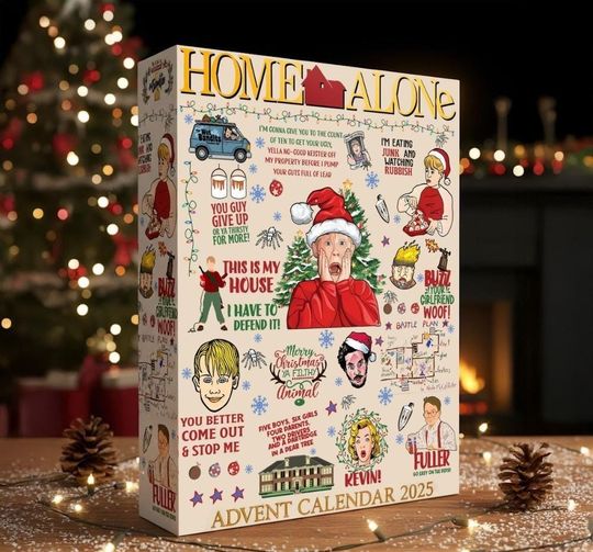 Home Alone Acrylic Flat Advent Calendar 2025, Funny Movie Christmas Countdown Box - Image 7