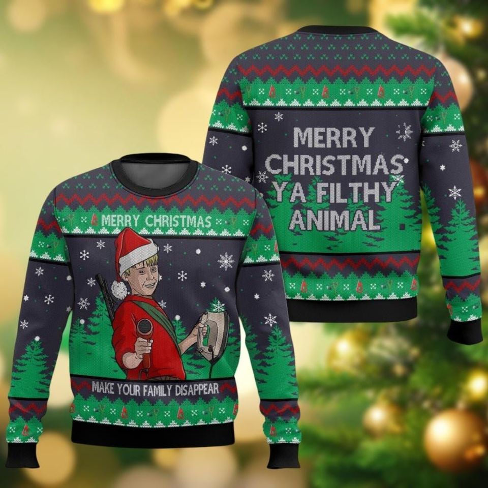 Home Alone Christmas Ugly Sweater, Kevin McCallister Sweater
