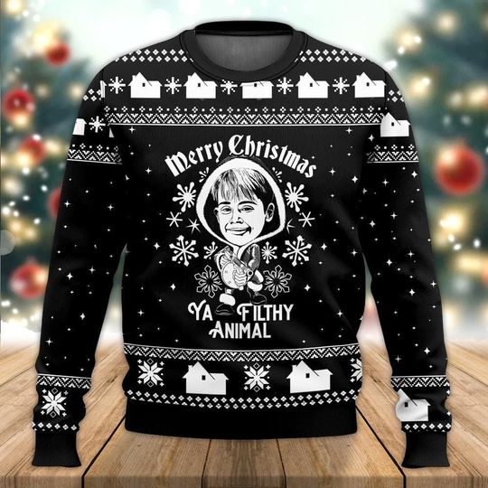 Home Alone Christmas Ugly Sweater, Kevin McCallister Sweater - Image 7