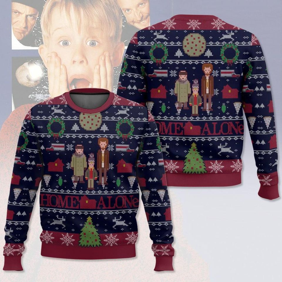 Home Alone Christmas Ugly Sweater, Kevin McCallister Sweater,