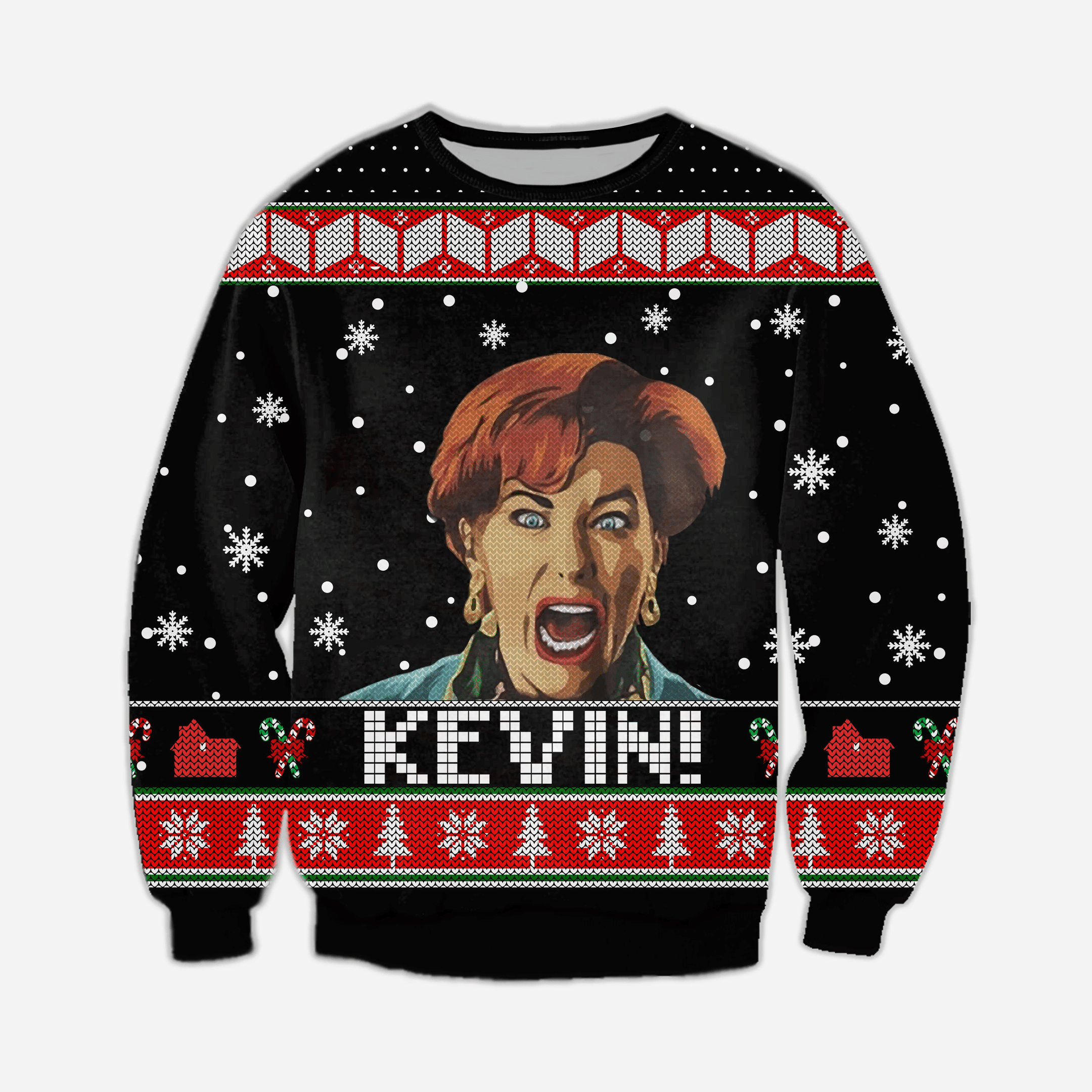Home Alone Knitting Pattern 3D Print Ugly Christmas Sweater Adult 3D Funny Matching for family