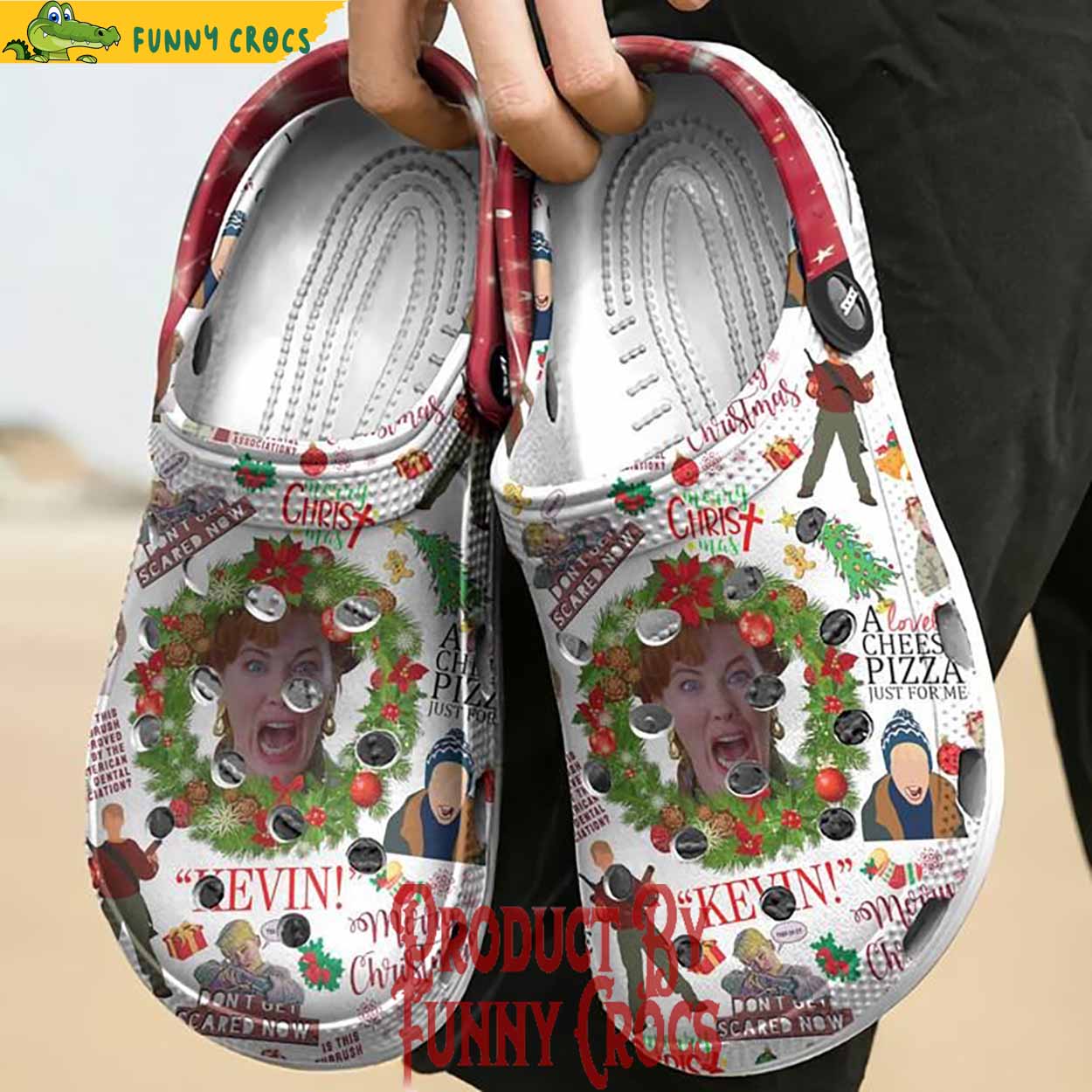 Home Alone Movie Christmas Crocs Crocband Clogs Shoes Comfortable For Men Women and Kids - Image 3