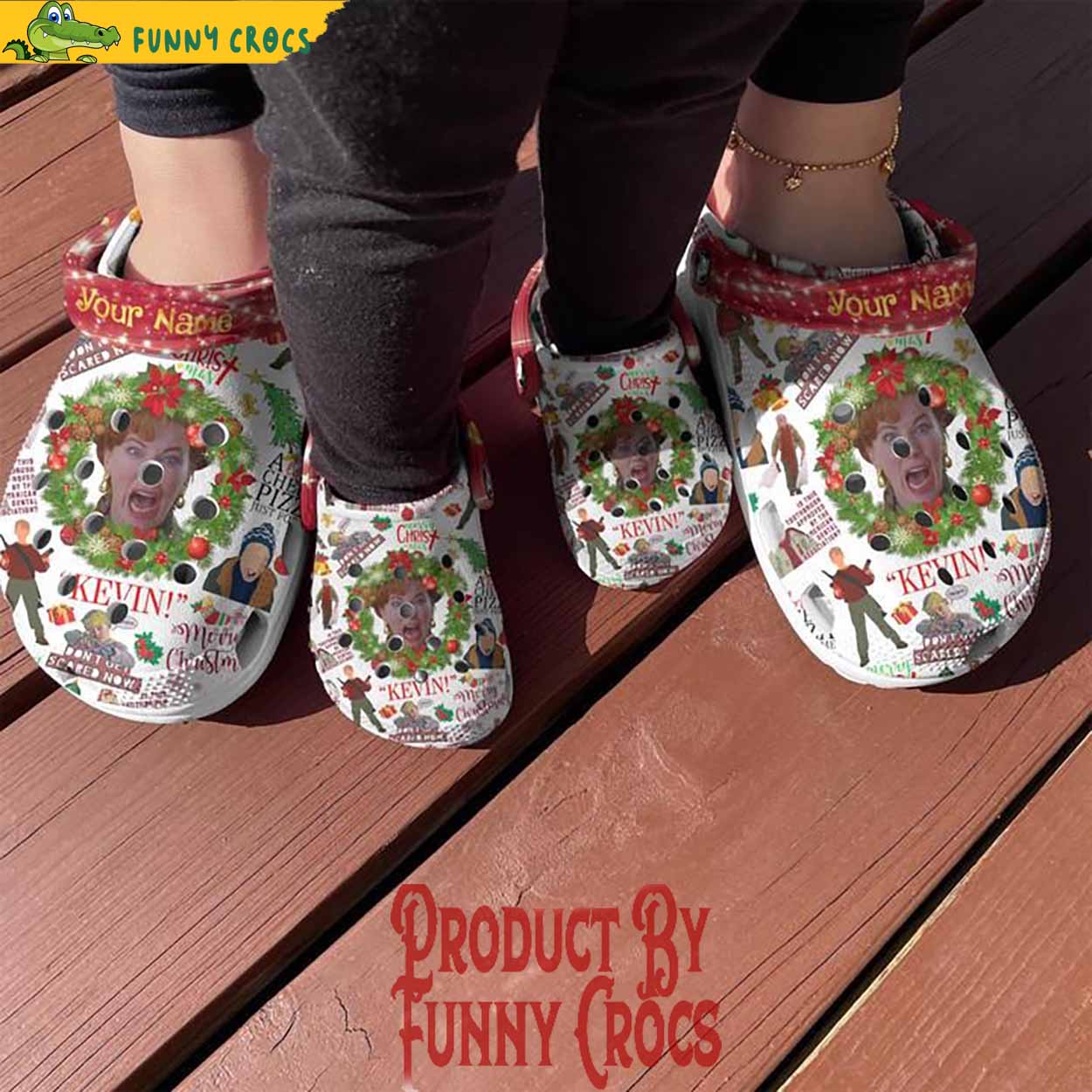 Home Alone Movie Christmas Crocs Crocband Clogs Shoes Comfortable For Men Women and Kids - Image 4