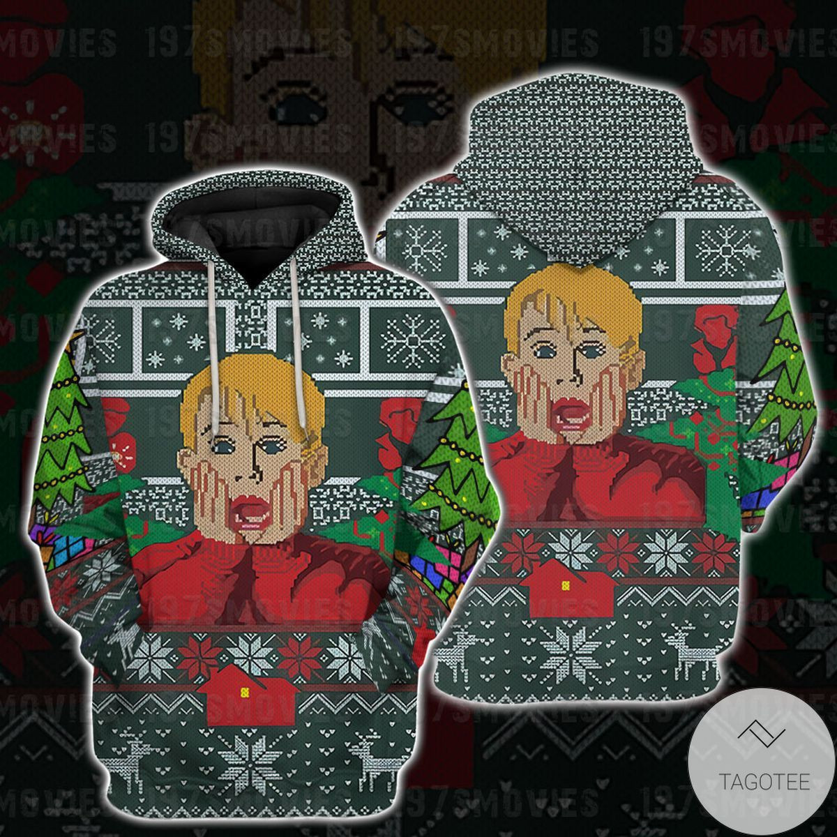 Home Alone Movie Christmas Ugly Christmas Sweater Adult 3D Funny Matching for family