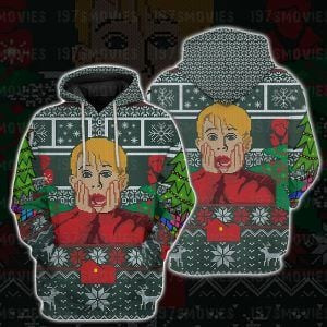Home Alone Movie Christmas Ugly Christmas Sweater Adult 3D Funny Matching for family