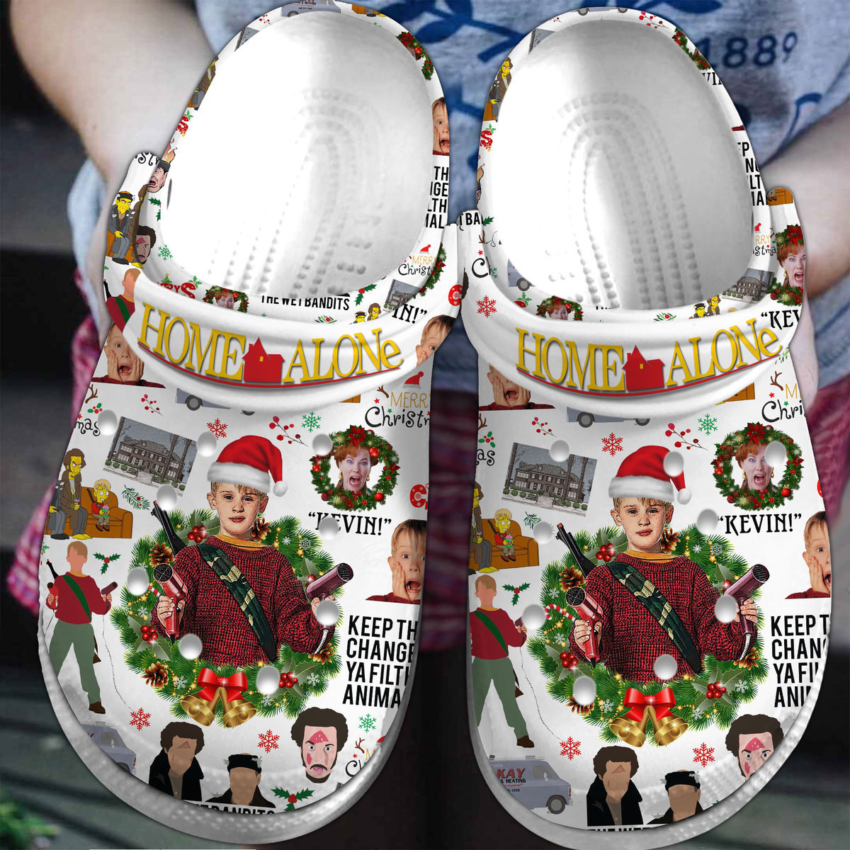 Home Alone Movie Crocs Crocband Clogs Shoes Comfortable For Men Women and Kids