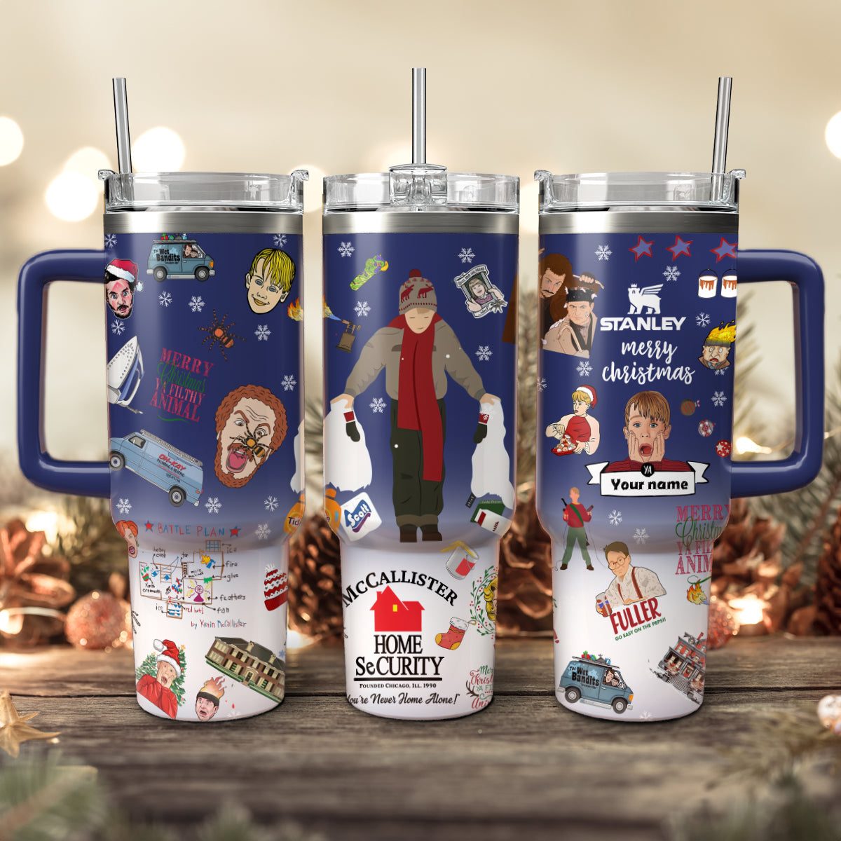 Home Alone Movies Custom Stanley Cup 40 oz 30 oz Tumbler With HandleTVC2301423 - Image 3