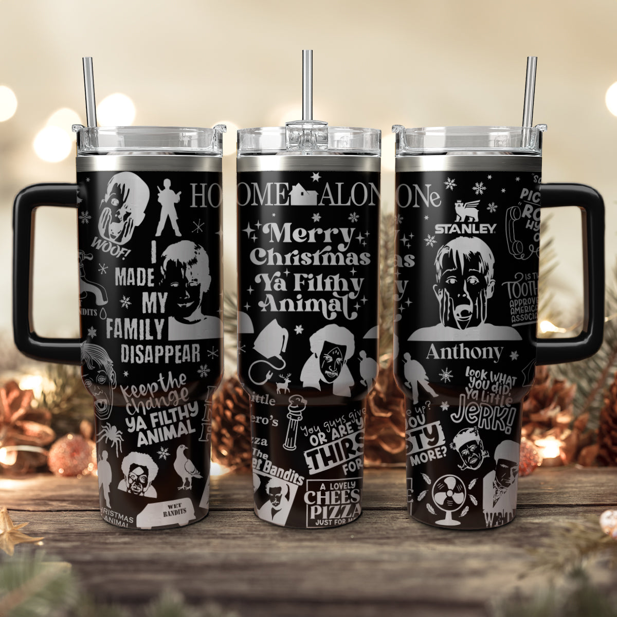 Home Alone Movies Custom Stanley Cup 40 oz 30 oz Tumbler With HandleTVC2301429