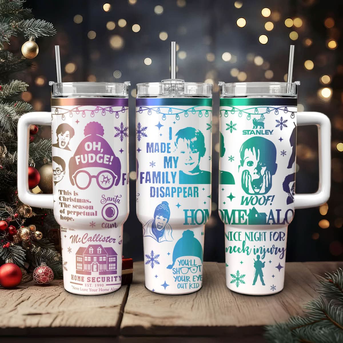Home Alone Movies Custom Stanley Cup 40 oz 30 oz Tumbler With HandleTVC2301433