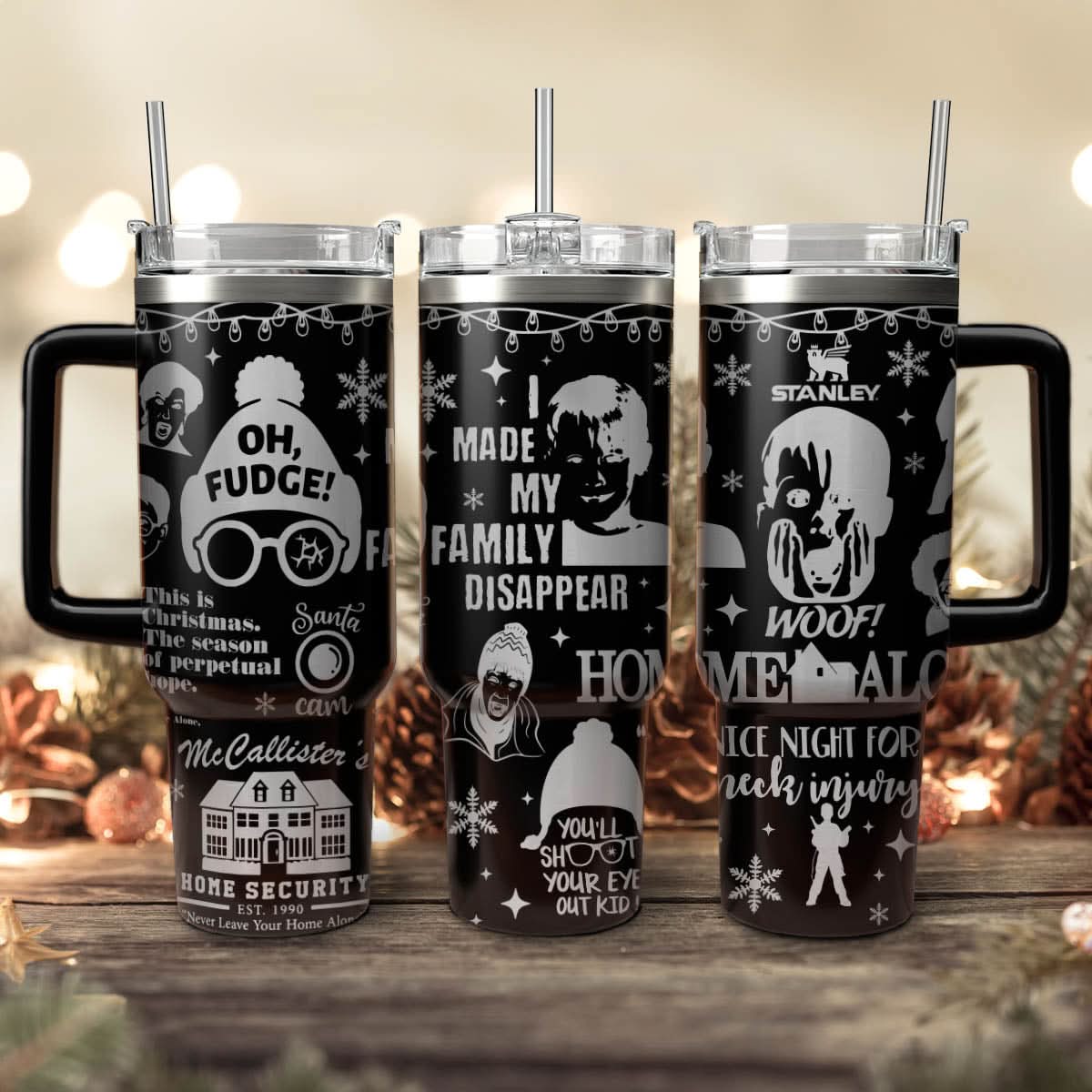 Home Alone Movies Custom Stanley Cup 40 oz 30 oz Tumbler With HandleTVC2301433