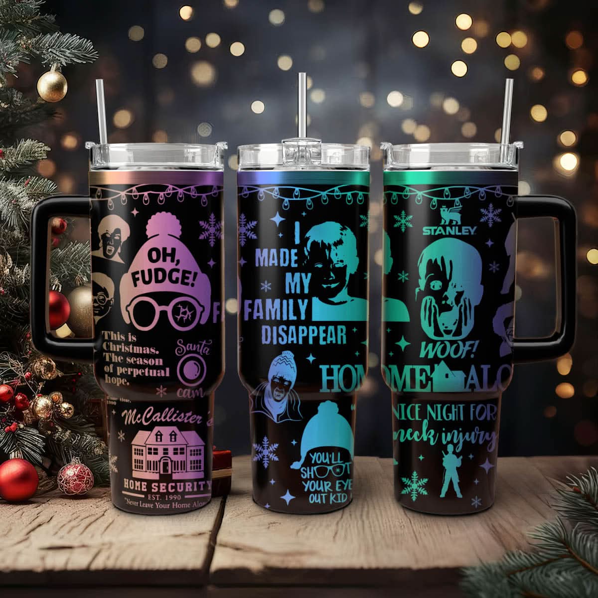 Home Alone Movies Custom Stanley Cup 40 oz 30 oz Tumbler With HandleTVC2301433