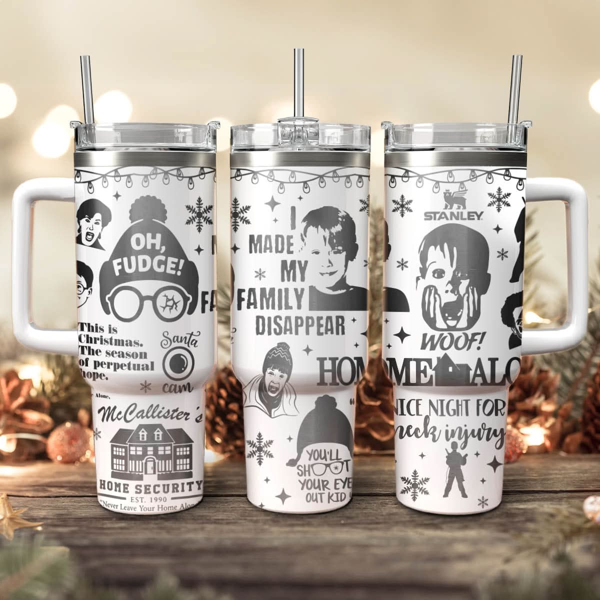 Home Alone Movies Custom Stanley Cup 40 oz 30 oz Tumbler With HandleTVC2301433