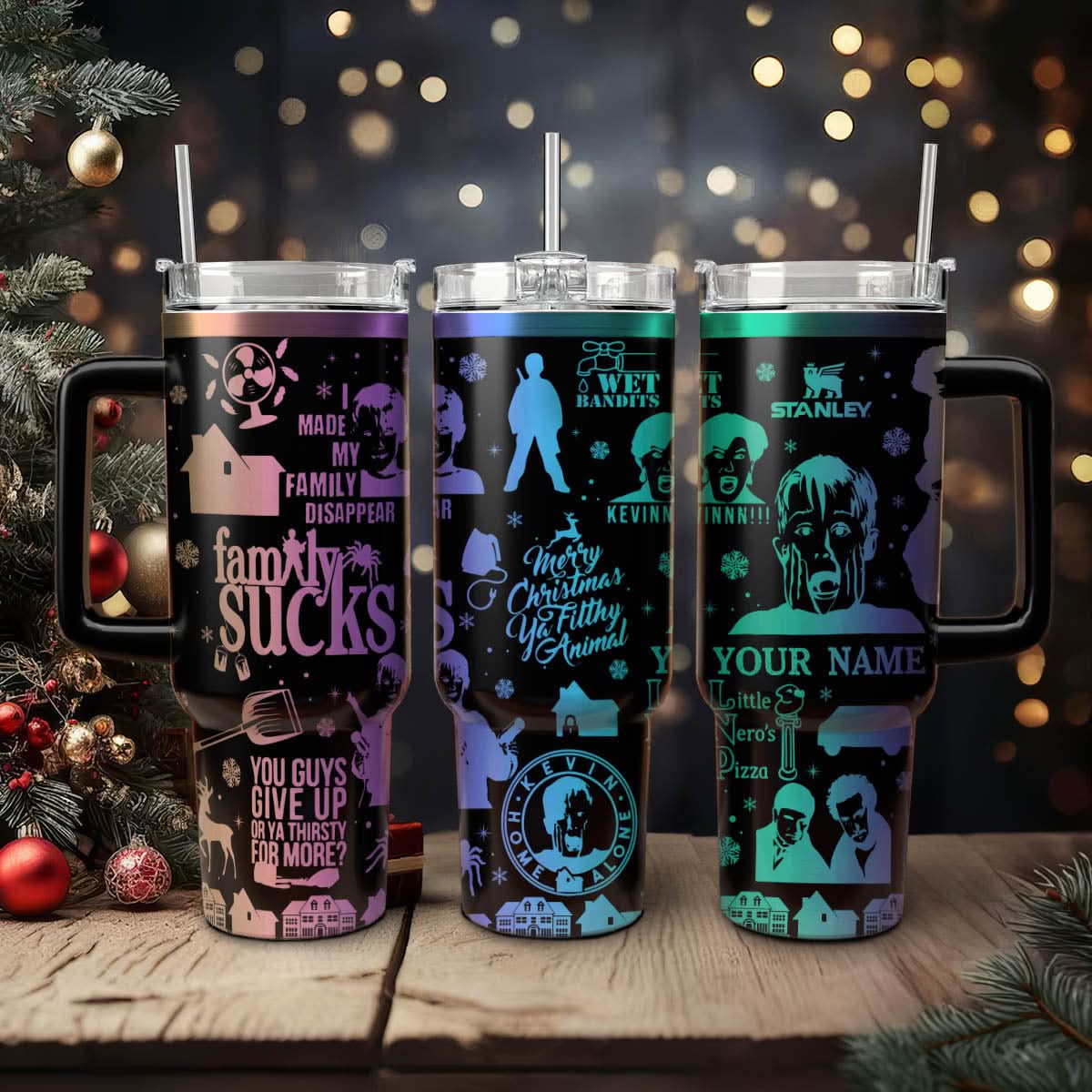 Home Alone Movies Custom Stanley Cup 40 oz 30 oz Tumbler With HandleTVC2301435