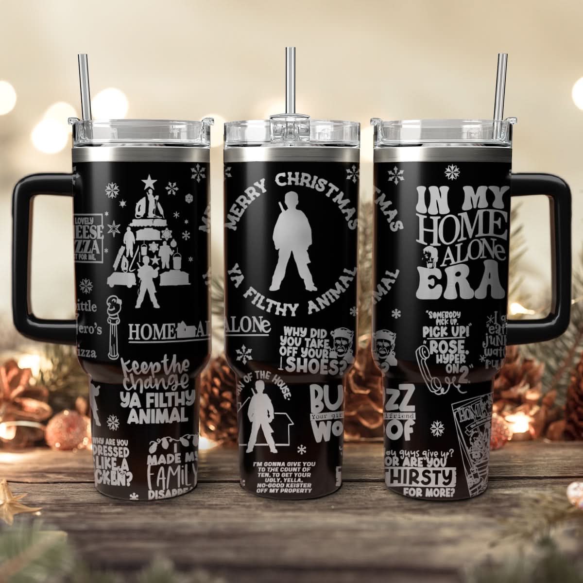Home Alone Movies Custom Stanley Cup 40 oz 30 oz Tumbler With HandleTVC2301440