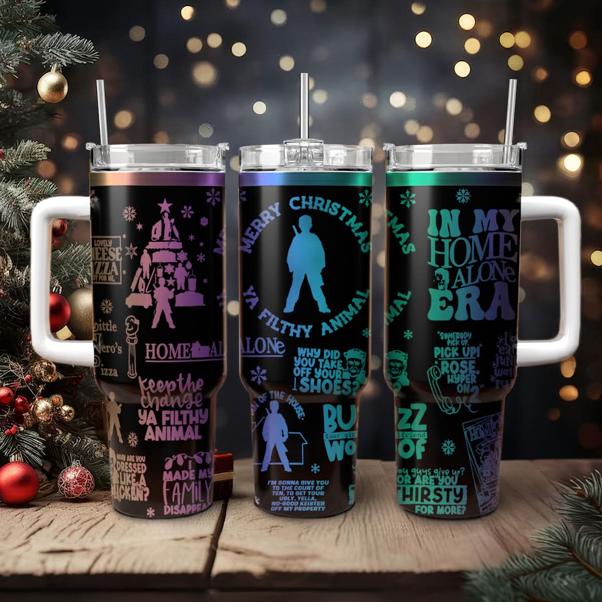 Home Alone Movies Custom Stanley Cup 40 oz 30 oz Tumbler With HandleTVC2301440
