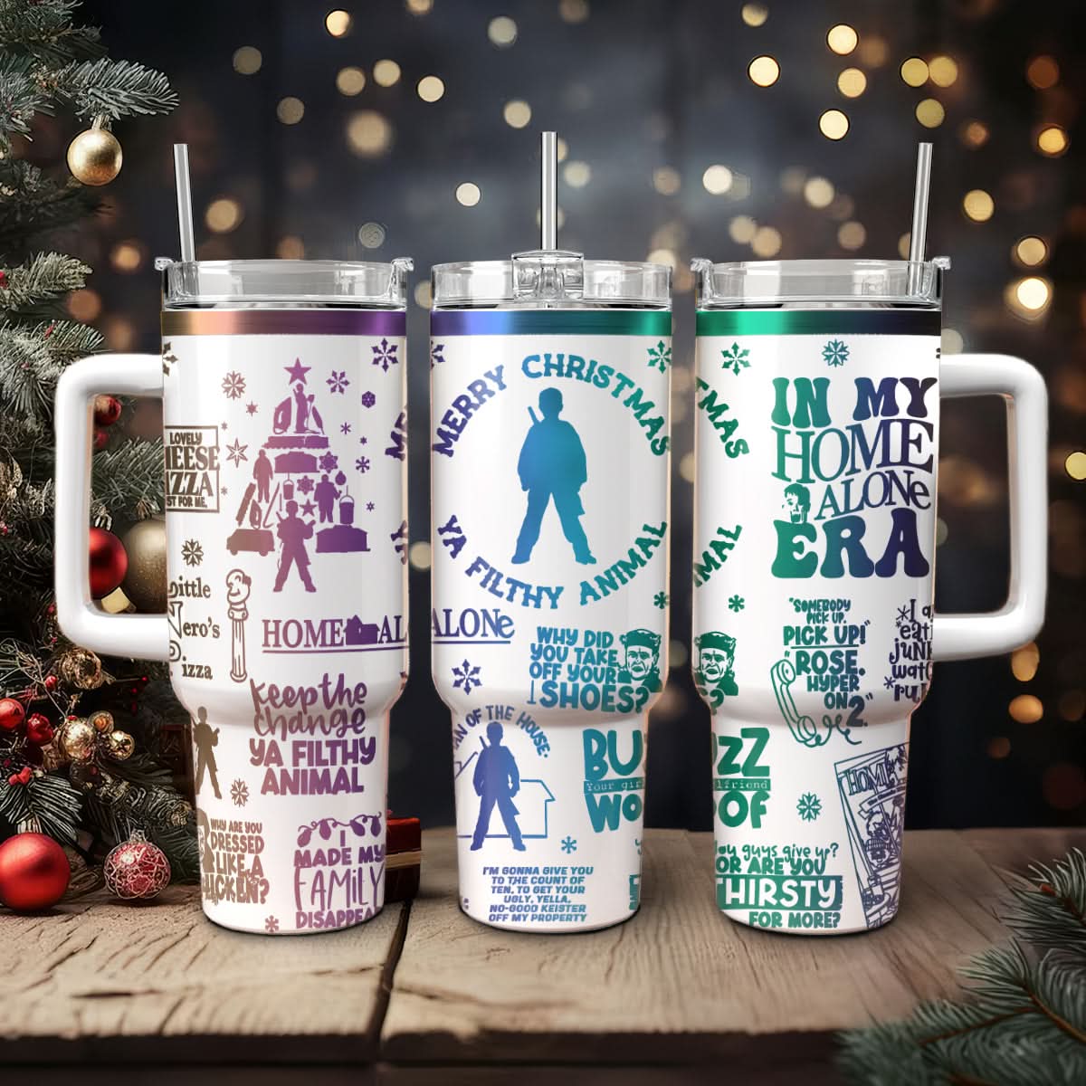 Home Alone Movies Custom Stanley Cup 40 oz 30 oz Tumbler With HandleTVC2301440