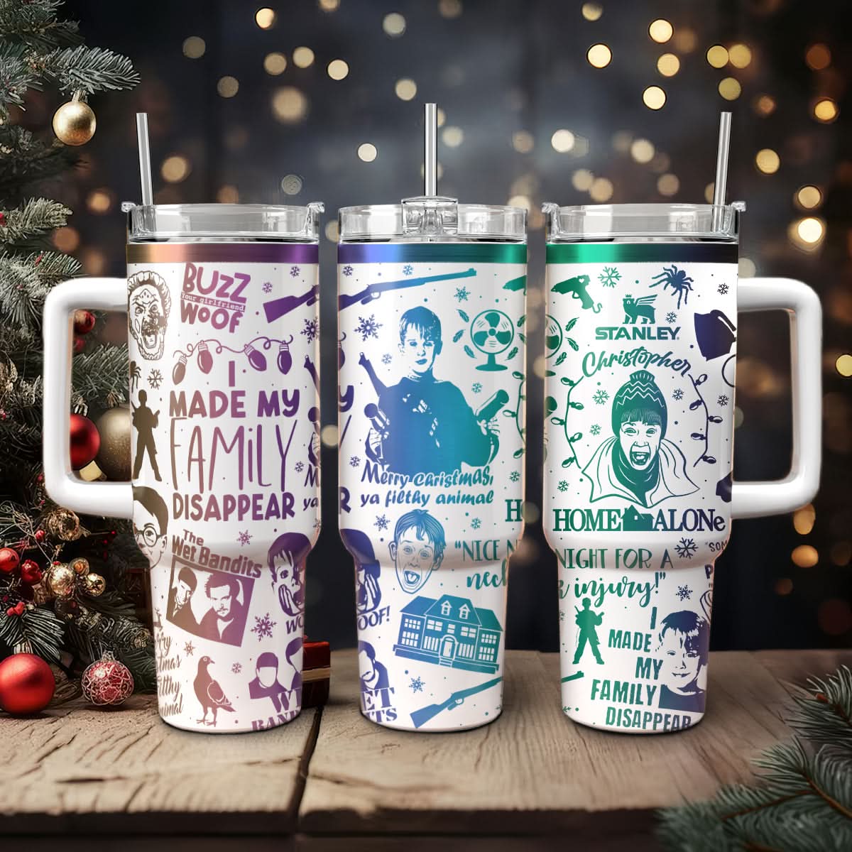 Home Alone Movies Custom Stanley Cup 40 oz 30 oz Tumbler With HandleTVC2301441