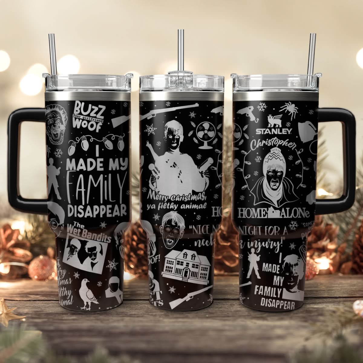 Home Alone Movies Custom Stanley Cup 40 oz 30 oz Tumbler With HandleTVC2301441