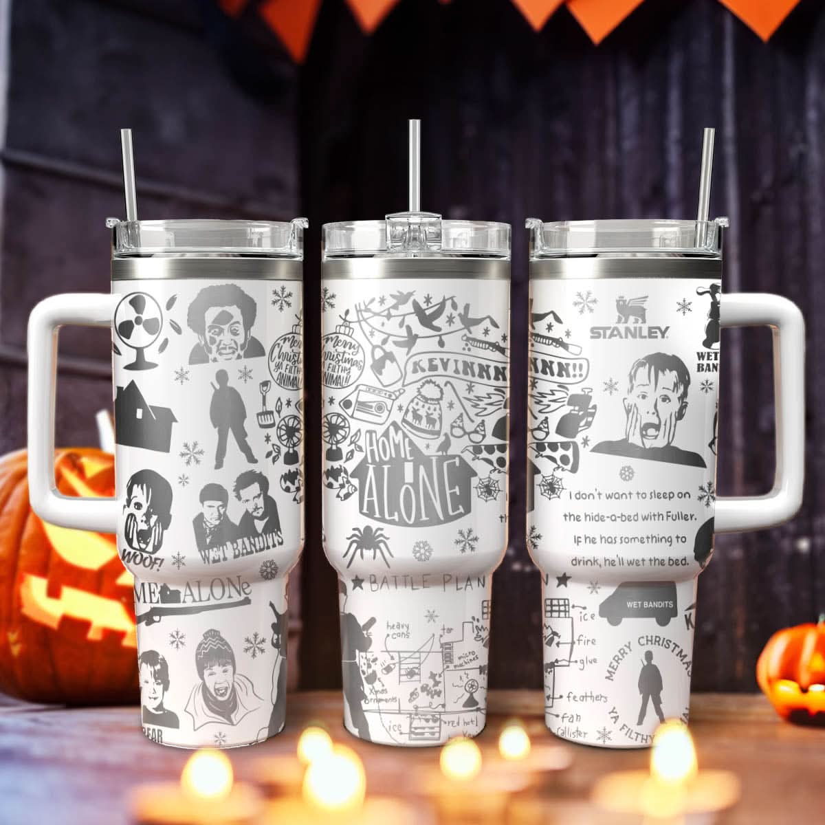 Home Alone Movies Custom Stanley Cup 40 oz 30 oz Tumbler With HandleTVC2301452