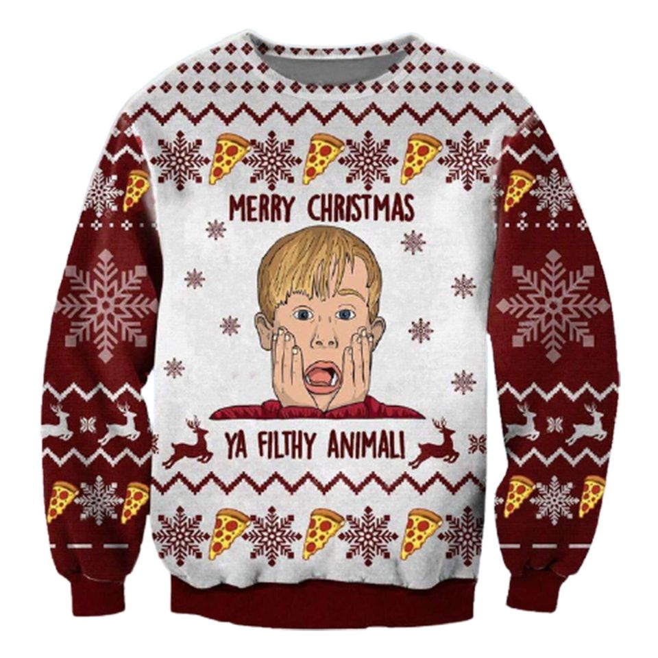 Home Alone Sweater Ugly Christmas Sweater, Funny Home Alone Ugly Sweater
