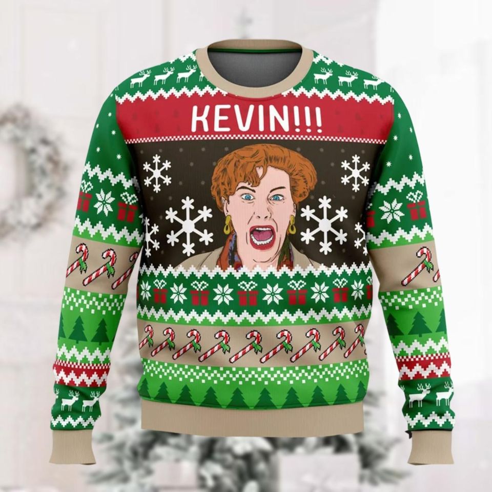 Home Alone Ugly Christmas Sweater, Kevin Meme Christmas Sweatshirt