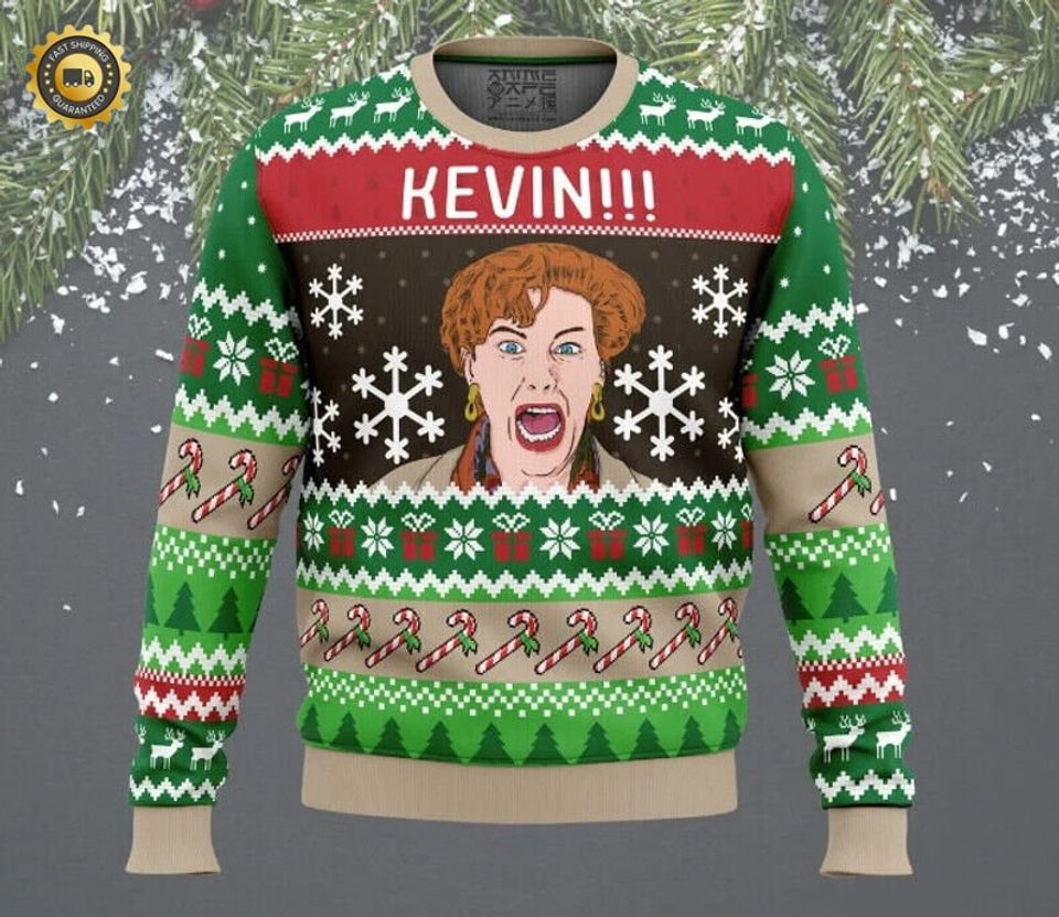 Home Alone Ugly Unisex Christmas Sweater, Kevin!!! Home Alone