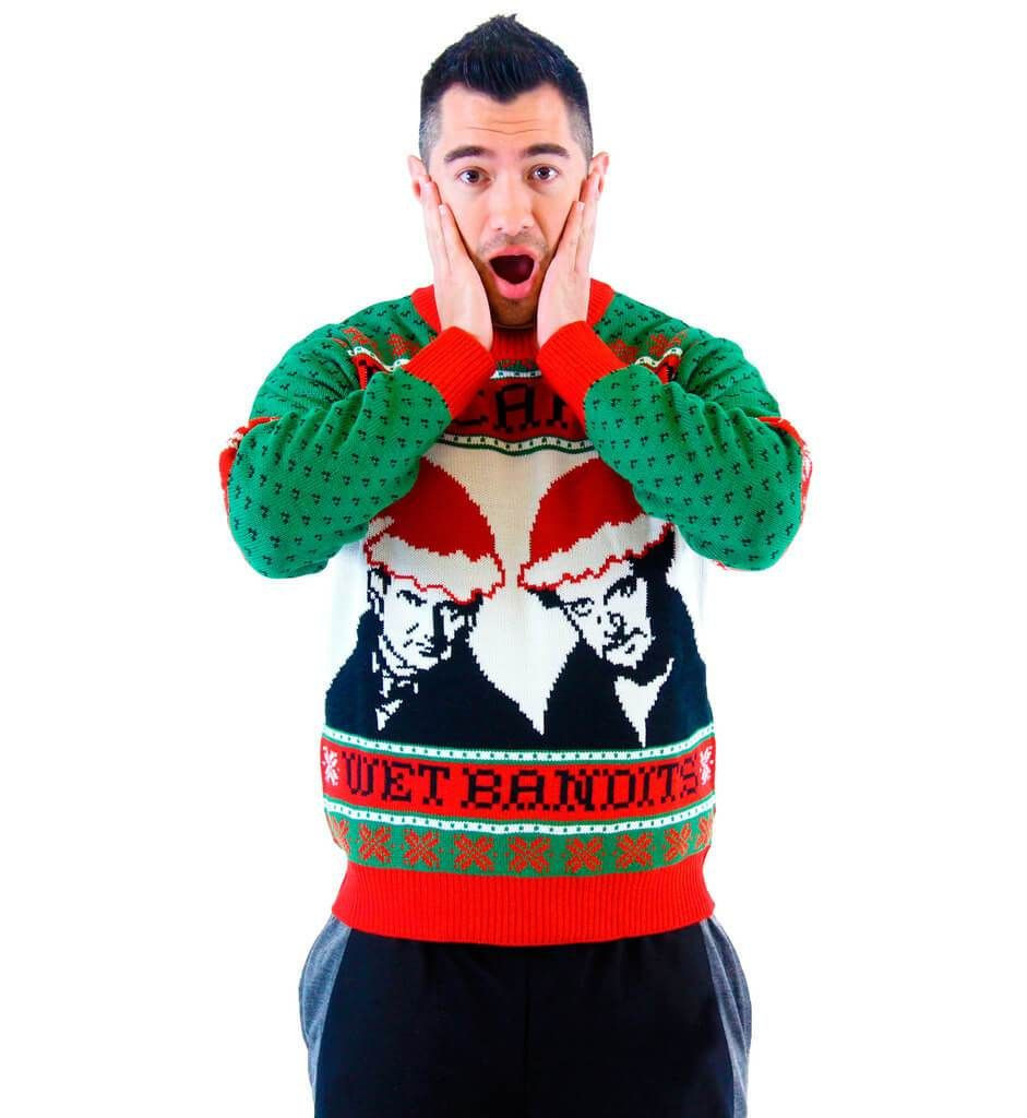 Home Alone Wet Bandits For Unisex Ugly Christmas Sweater Adult 3D Funny Matching for family - Image 2