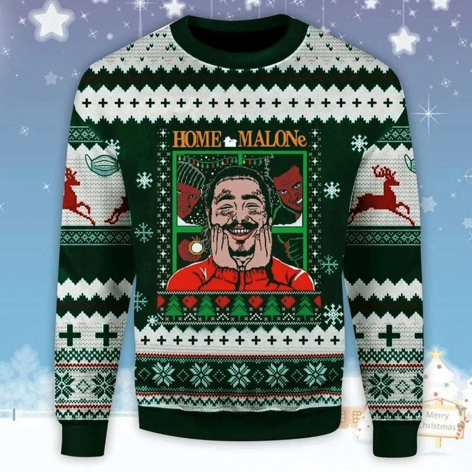 Home Malone Christmas Christmas 3D Sweater