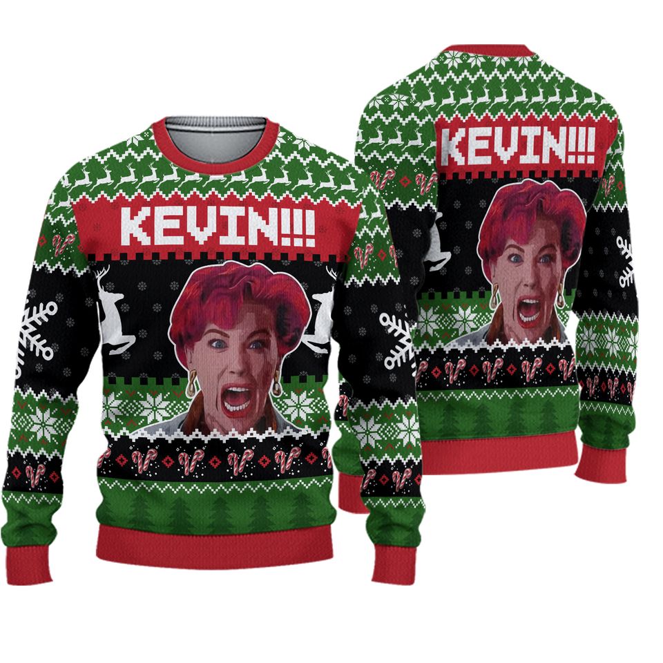 Home Movie Ugly Christmas Sweater, Mom Alone Movie Xmas Sweatshirt